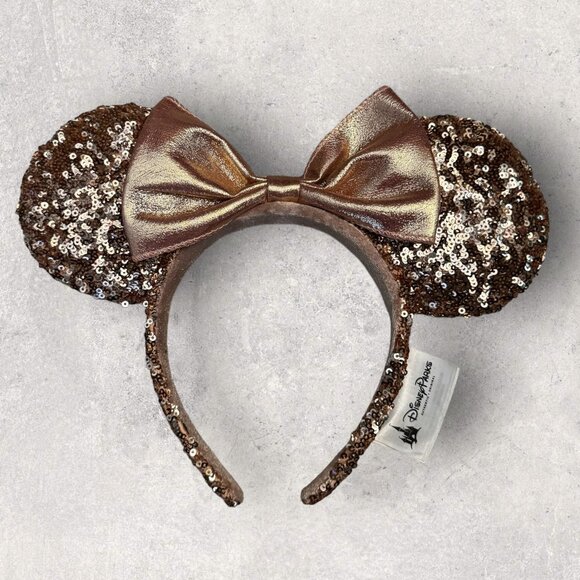 Disney Accessories - Disney - Original Rose Gold Sequin Minnie Ears